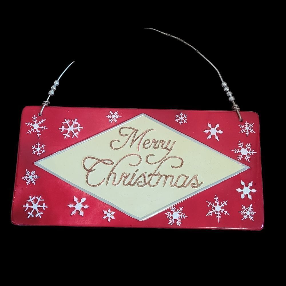  Merry Christmas ceramic wall hanging